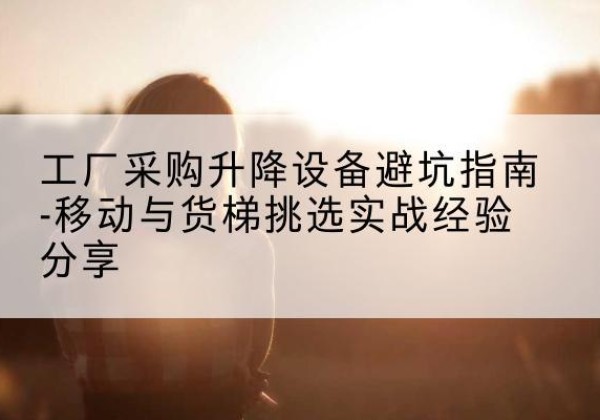 马尾移动式升降机怎么选-工厂采购升降设备避坑指南-移动与货梯挑选实战经验分享